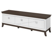 Тумба РТВ Helvetia Tisaro №39 3S (Chocolate Oak/White Gloss)