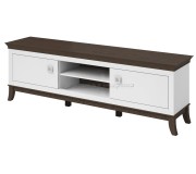 Тумба РТВ Helvetia Tisaro №40 2S (Chocolate Oak/White Gloss)