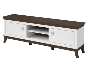 Тумба РТВ Helvetia Tisaro №40 2S (Chocolate Oak/White Gloss)