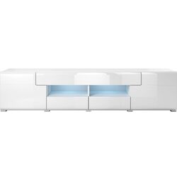 Tumba pentru TV Helvetia Toledo №40 2D2S (White/White Gloss) Thumb