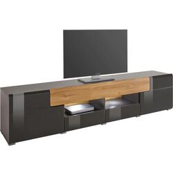 Тумба РТВ Helvetia Toledo №40 2D3S (Anthracite Gloss/Grandson Oak) Thumb