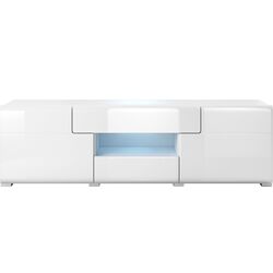 Tumba pentru TV Helvetia Toledo №41 2D2S (White/White Gloss) Thumb