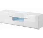 Тумба РТВ Helvetia Toledo №41 2D2S (White/White Gloss)