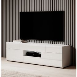 Tumba pentru TV Helvetia Toledo №41 2D2S (White/White Gloss) Thumb