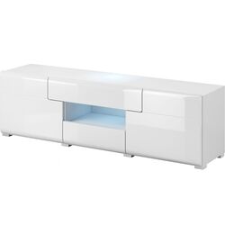Tumba pentru TV Helvetia Toledo №41 2D2S (White/White Gloss)
