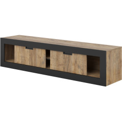 Тумба РТВ Helvetia Tudor 24WSNZ40 (Samdal Oak/Black Matte) Thumb