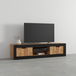 Тумба РТВ Helvetia Tudor 24WSNZ40 (Samdal Oak/Black Matte) Thumb