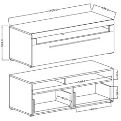 Tumba pentru TV Helvetia Tulsa №41 2S (Grandson Oak) Thumb