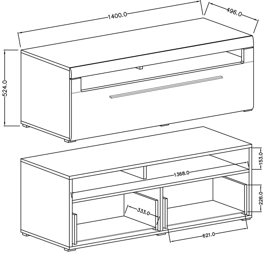 Tumba pentru TV Helvetia Tulsa №41 2S (Grandson Oak)