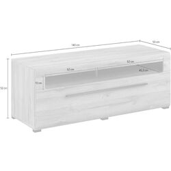 Tumba pentru TV Helvetia Tulsa №41 2S (White) Thumb