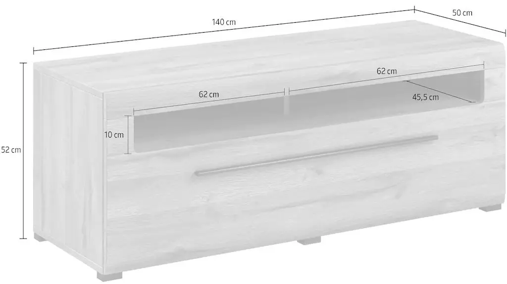 Tumba pentru TV Helvetia Tulsa №41 2S (White)