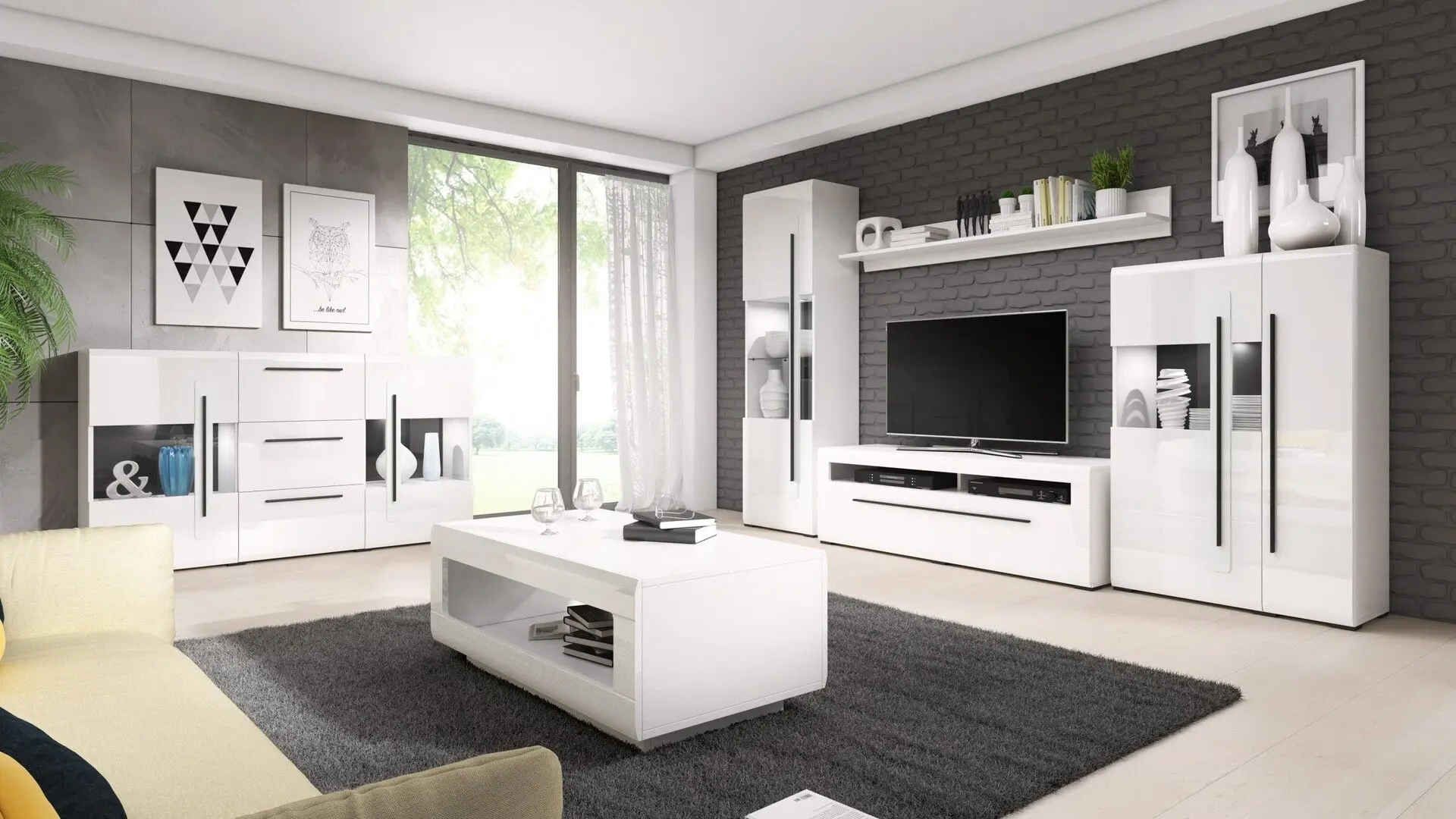 Tumba pentru TV Helvetia Tulsa №41 2S (White)