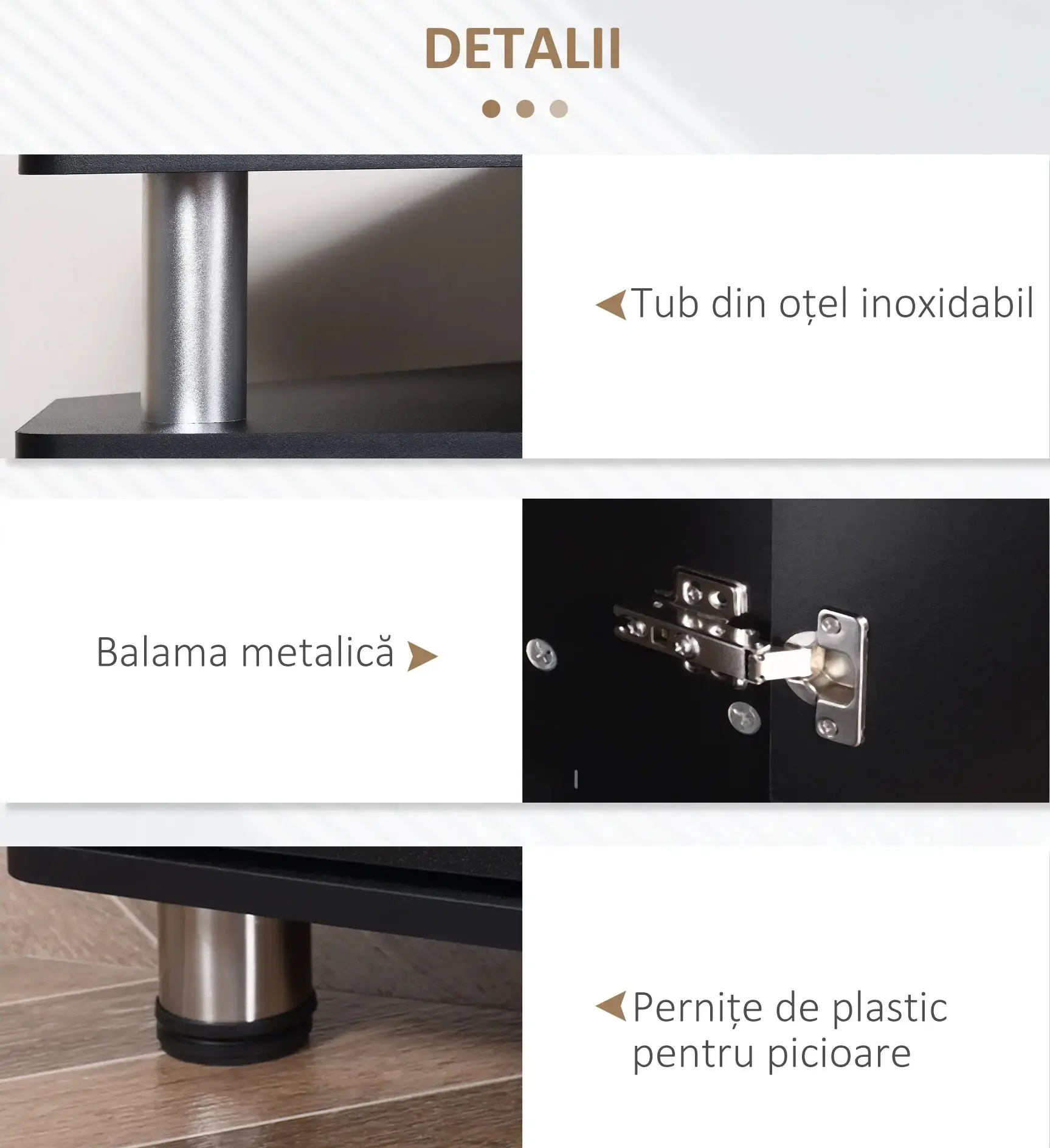 Тумба РТВ Homcom 833-324BK (Black) - 6