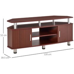 Tumba pentru TV Homcom 833-324BN 120x52x39 cm (Brown) Thumb