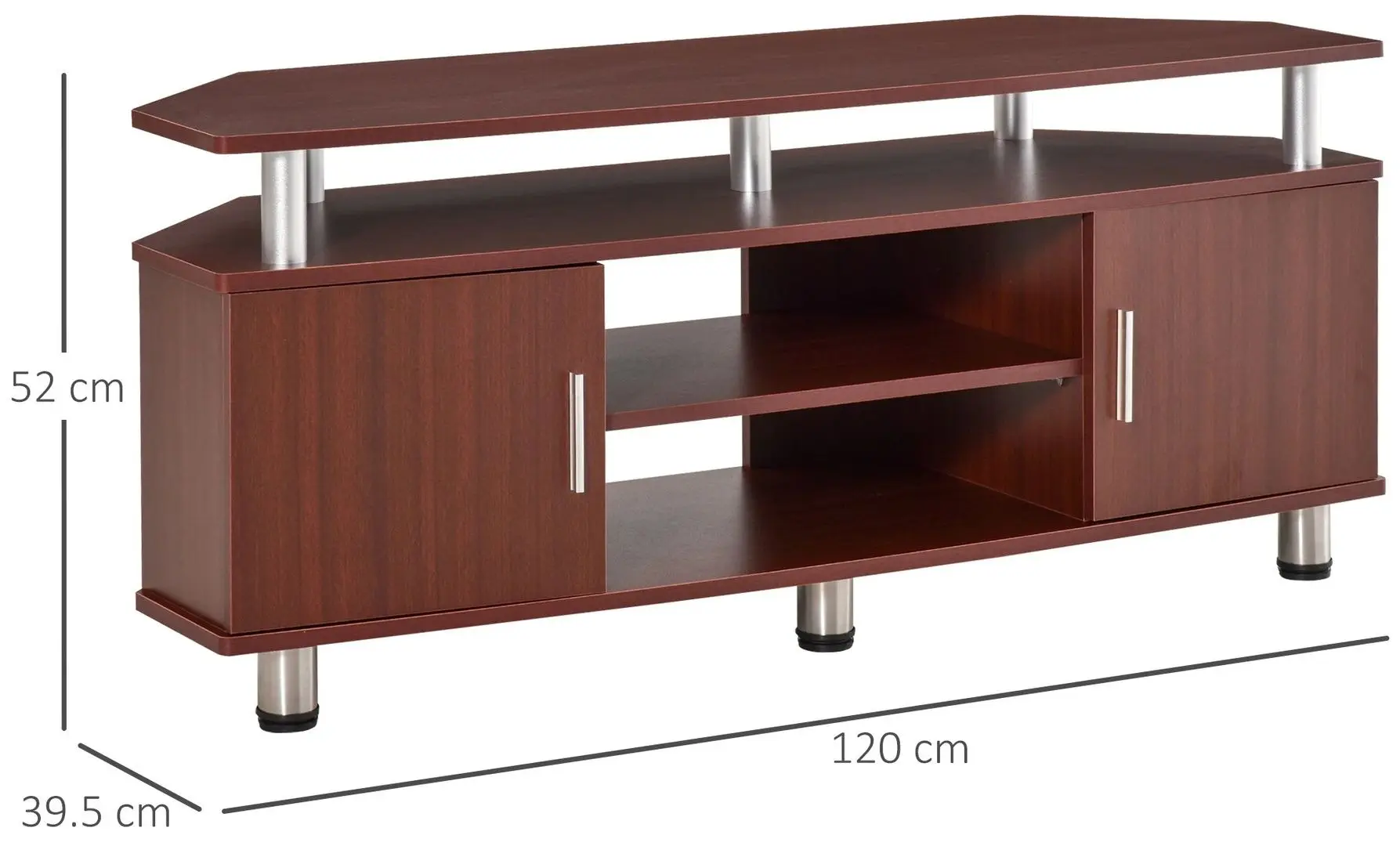 Tumba pentru TV Homcom 833-324BN 120x52x39 cm (Brown)