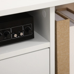 Tumba pentru TV Homcom 833-951 (White) Thumb