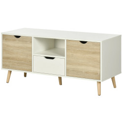 Тумба РТВ Homcom 838-180ND (White/Natural) Thumb