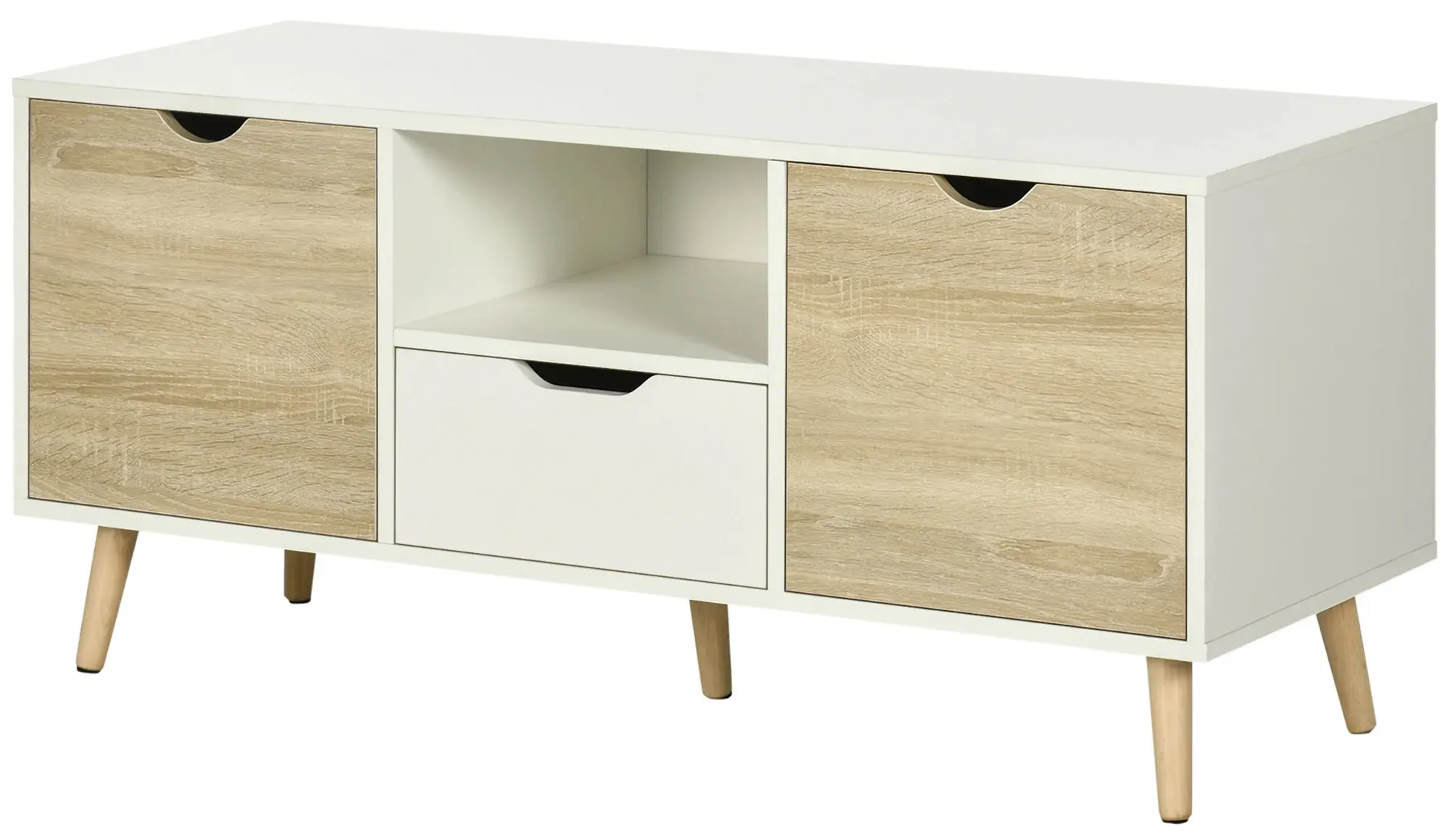 Тумба РТВ Homcom 838-180ND (White/Natural) - 2