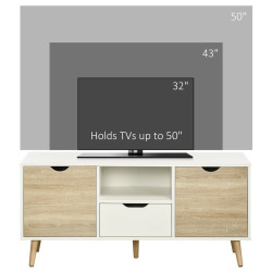 Тумба РТВ Homcom 838-180ND (White/Natural) Thumb