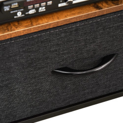 Тумба РТВ Homcom 839-071CG (Rustic Brown/Black) Thumb