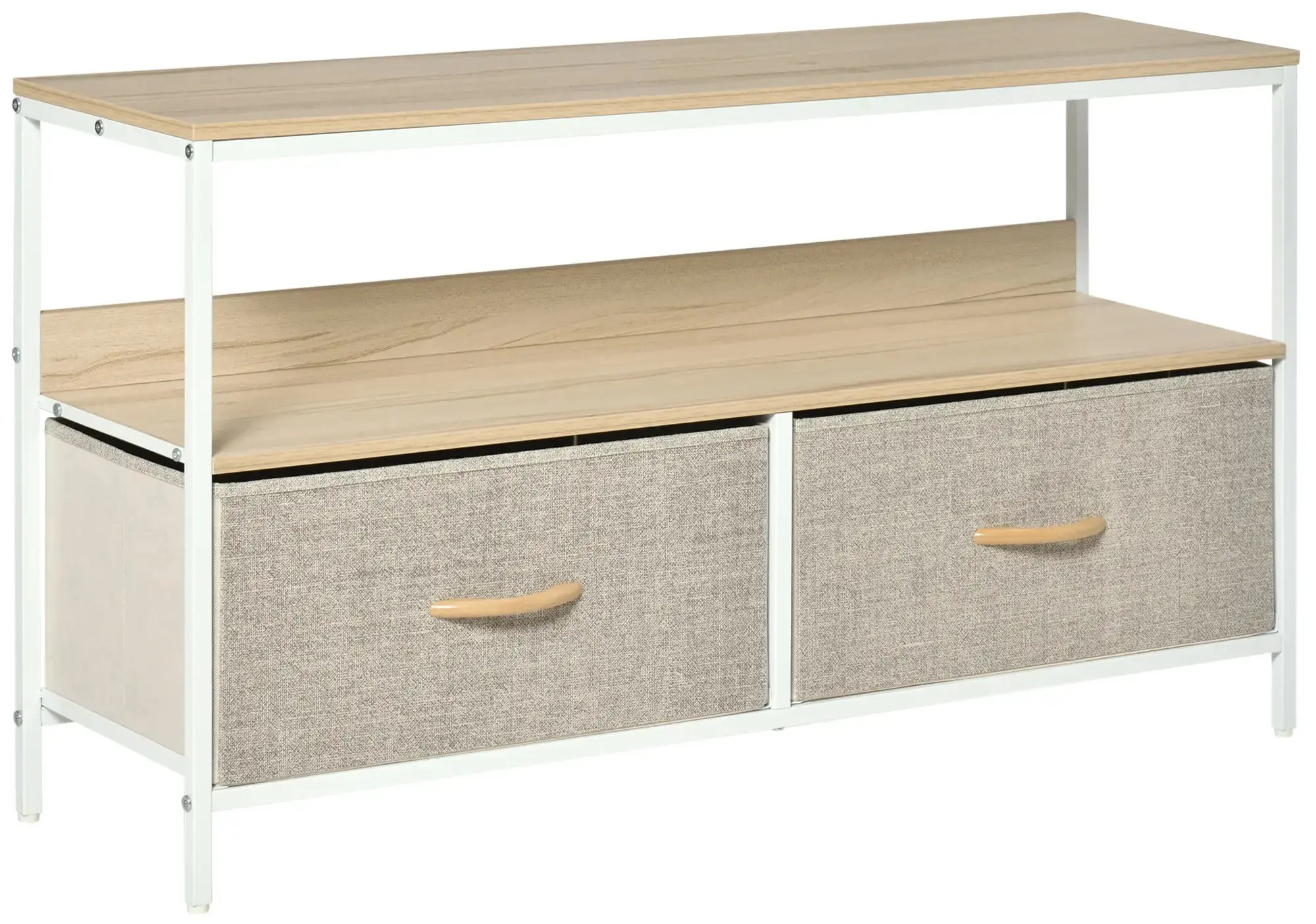 Тумба РТВ Homcom 839-071LG (Natura/Light Grey) - 2