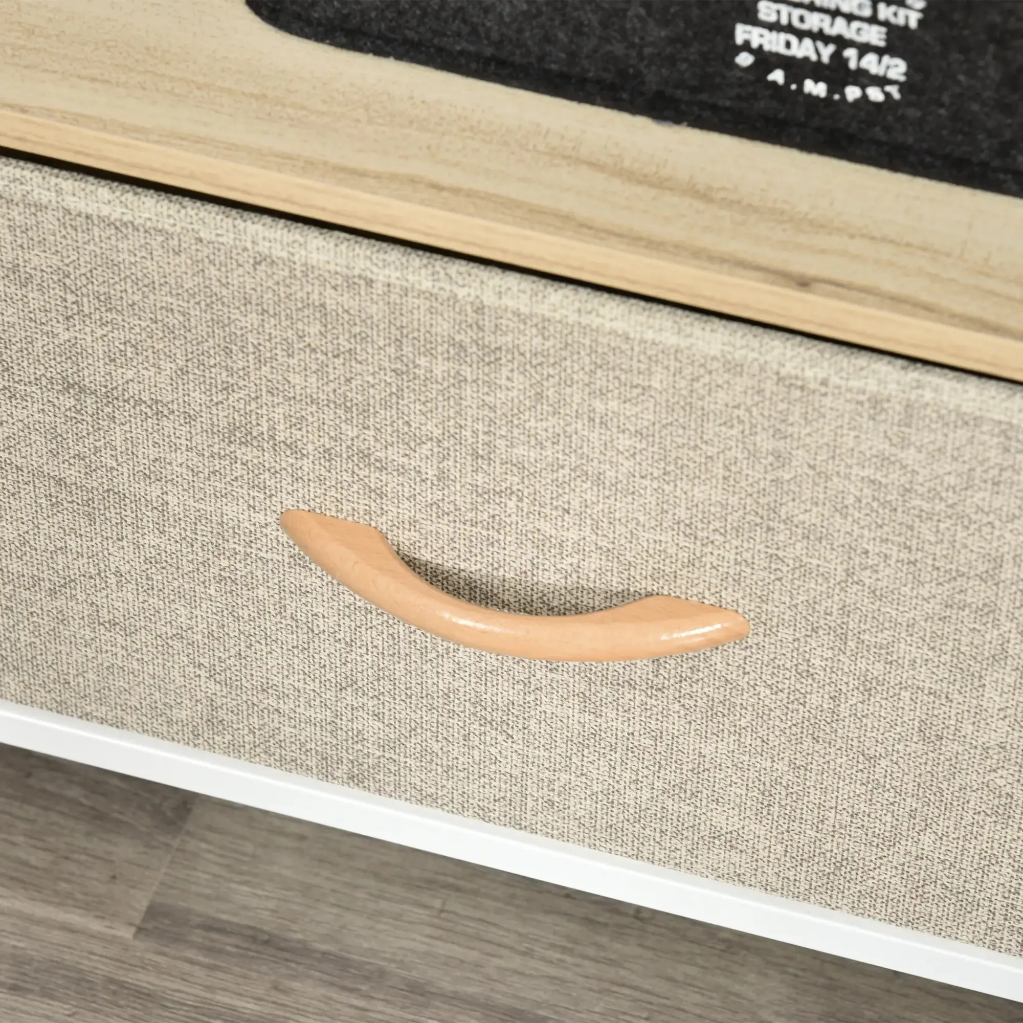 Тумба РТВ Homcom 839-071LG (Natura/Light Grey) - 6
