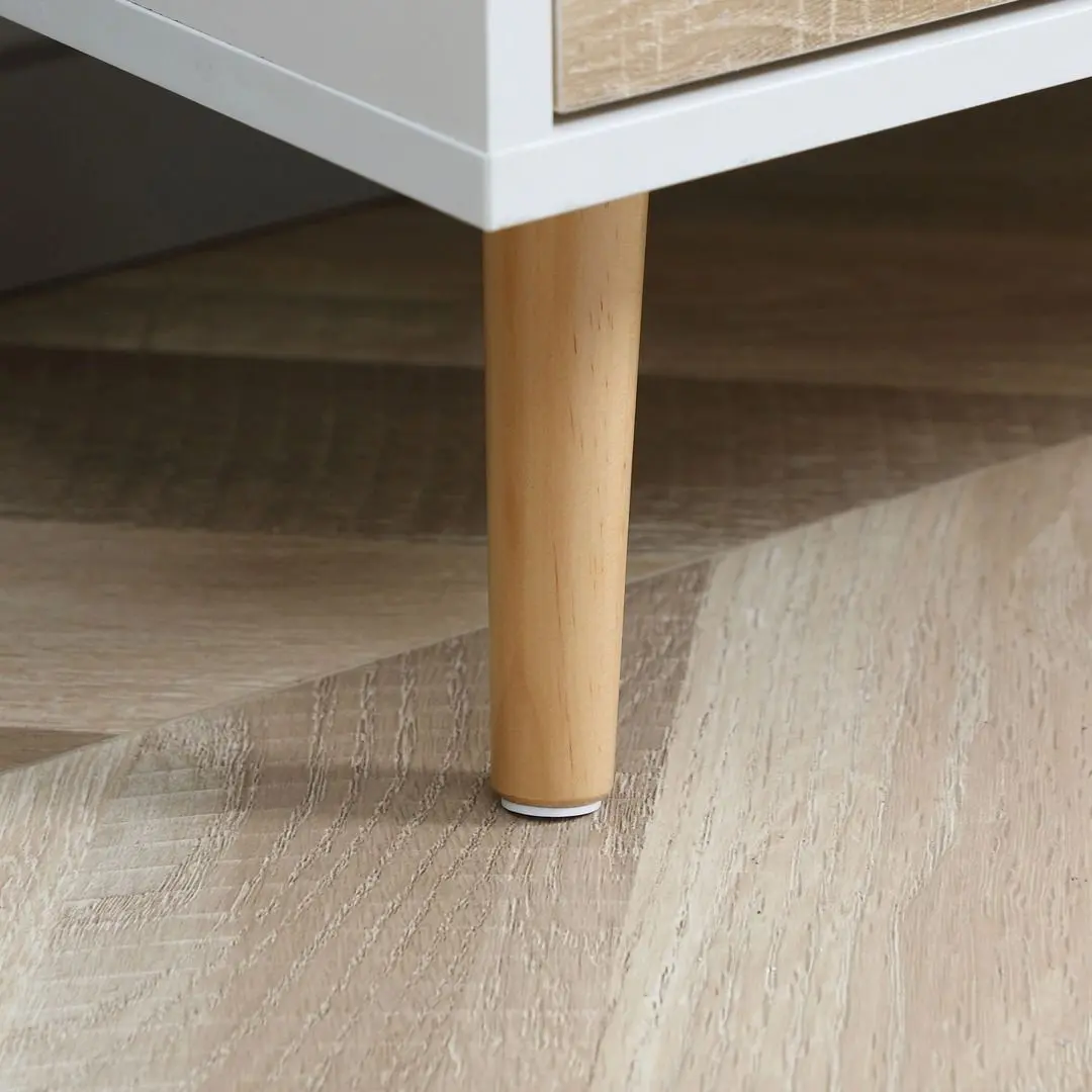 Тумба РТВ Homcom 839-139AK 120x37x45 cm (Oak/White) - 8