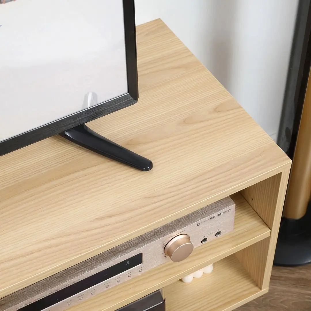 Тумба РТВ Homcom 839-140 110x48x39 cm (Natural Oak/White) - 6