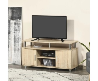 Тумба РТВ Homcom 839-241AK 105x40x55 cm (Oak/Chrome)