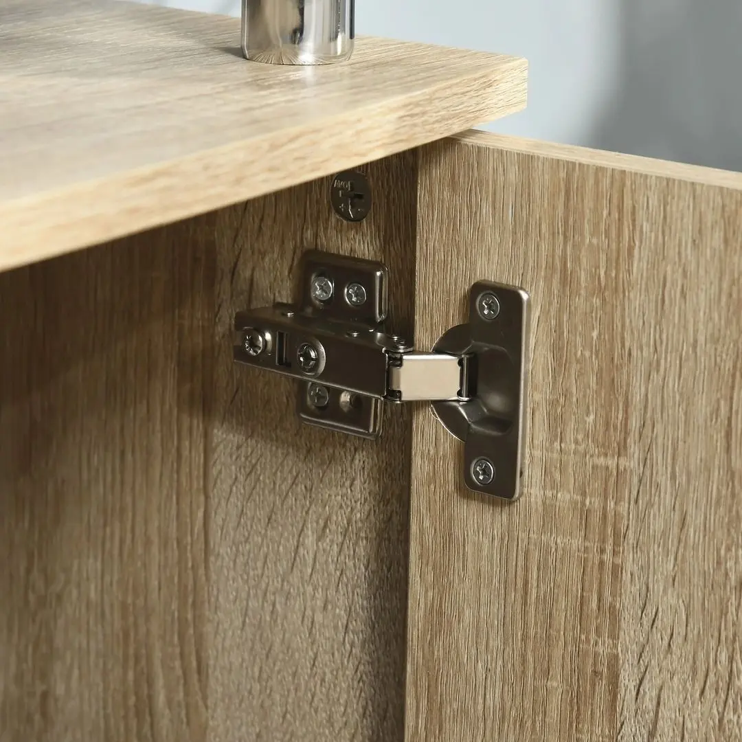 Tumba pentru TV Homcom 839-241AK 105x40x55 cm (Oak/Chrome)