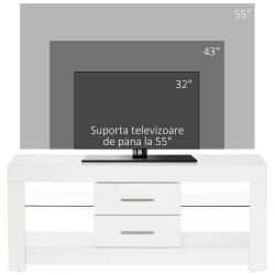 Tumba pentru TV Homcom 839-531V92WT (White) Thumb