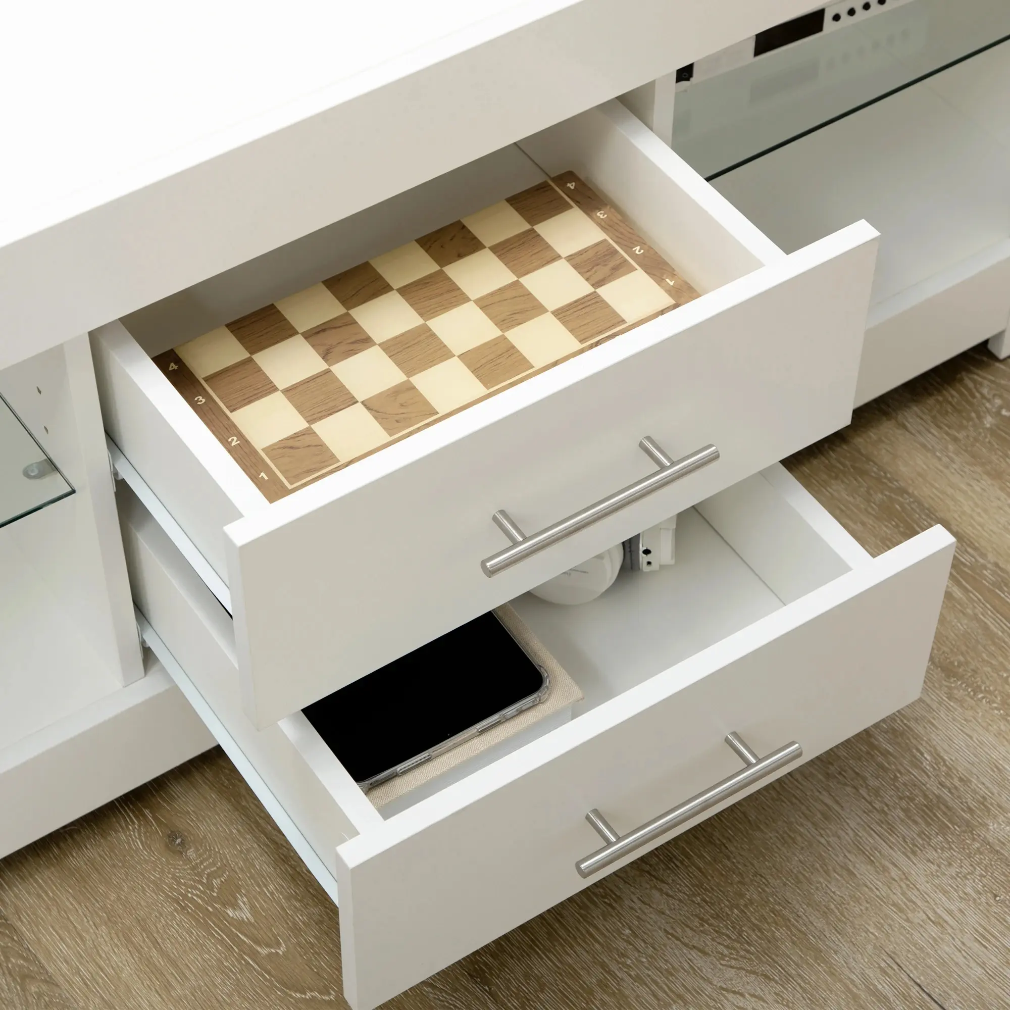 Tumba pentru TV Homcom 839-531V92WT (White) - 5
