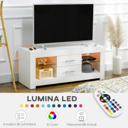 Tumba pentru TV Homcom 839-531V92WT (White) Thumb