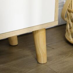 Тумба РТВ Homcom 839-660V00AK 150x30x42 cm (Natural Oak/White) Thumb