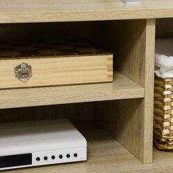 Тумба РТВ Homcom 839-660V00AK 150x30x42 cm (Natural Oak/White) Thumb