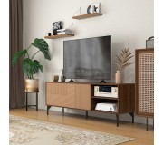 Tumba pentru TV Homcom 839-665V80CF 150x56x40 cm (Brown/Black)