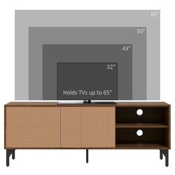 Тумба РТВ Homcom 839-665V80CF 150x56x40 cm (Brown/Black) Thumb