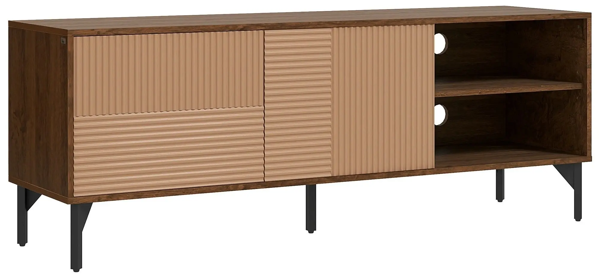 Тумба РТВ Homcom 839-665V80CF 150x56x40 cm (Brown/Black) - 5