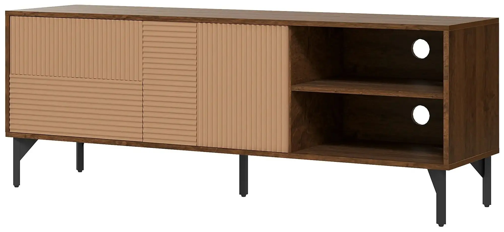 Тумба РТВ Homcom 839-665V80CF 150x56x40 cm (Brown/Black) - 7