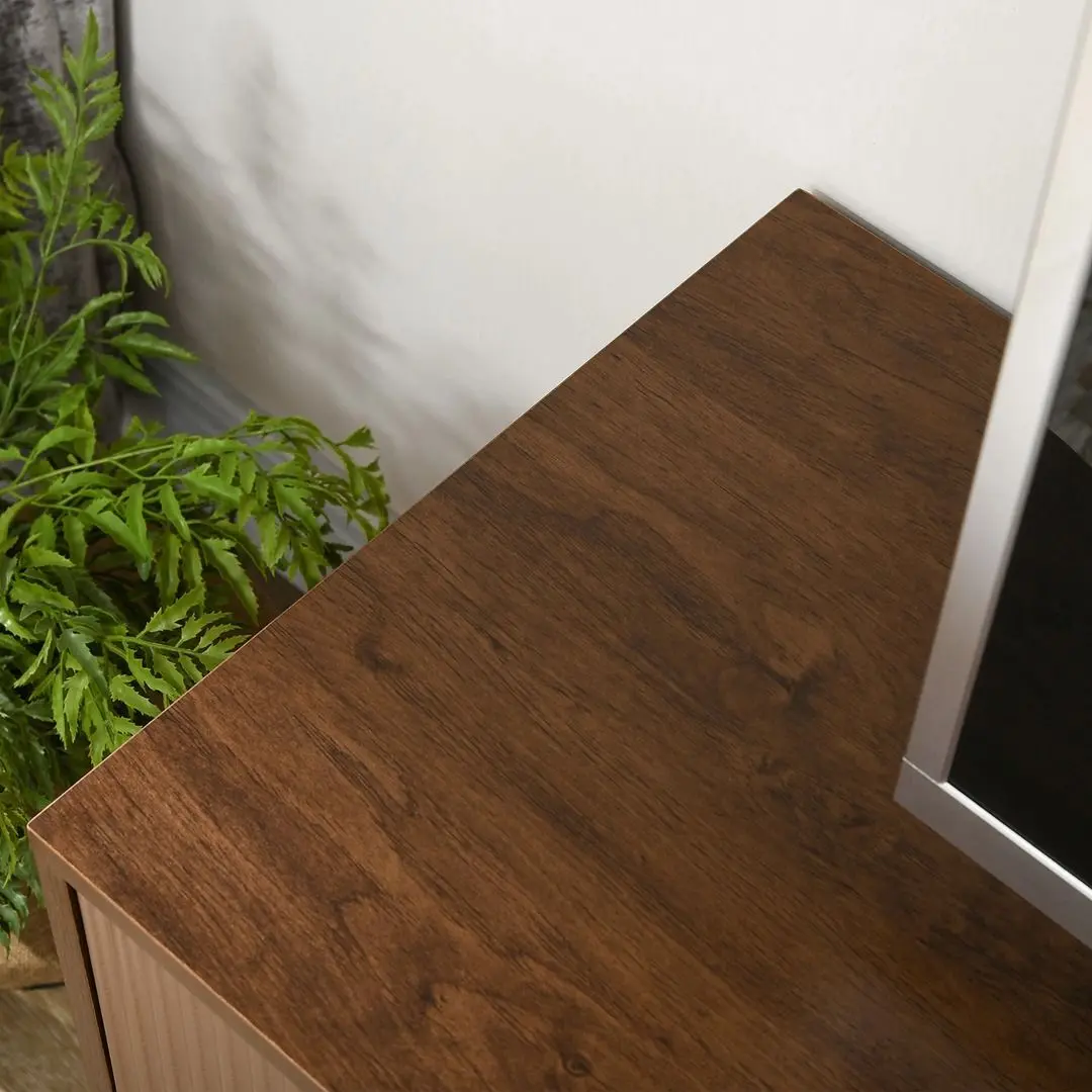 Тумба РТВ Homcom 839-665V80CF 150x56x40 cm (Brown/Black) - 9