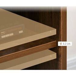 Тумба РТВ Homcom 839-665V80CF 150x56x40 cm (Brown/Black) Thumb