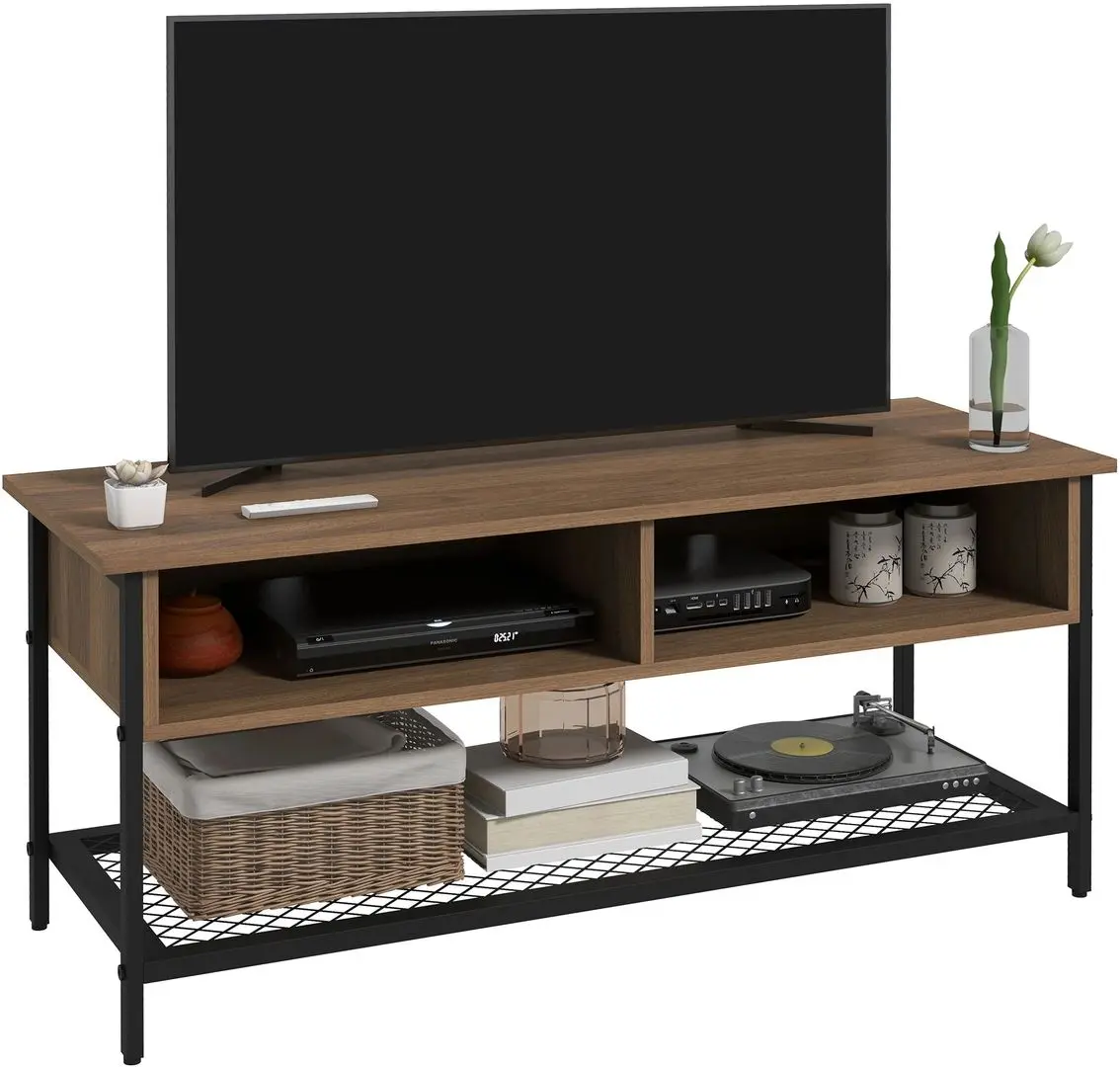 Tumba pentru TV Homcom 839-769V00BN 110x40x48 cm (Brown/Black) - 2