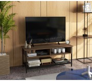 Tumba pentru TV Homcom 839-769V00BN 110x40x48 cm (Brown/Black)