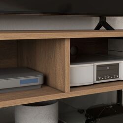 Tumba pentru TV Homcom 839-769V00BN 110x40x48 cm (Brown/Black) Thumb