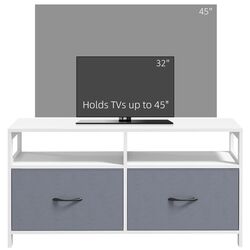 Тумба РТВ Homcom 839-776V80WT 100x53x30 cm (White/Grey) Thumb