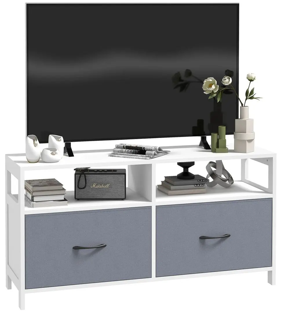 Тумба РТВ Homcom 839-776V80WT 100x53x30 cm (White/Grey)