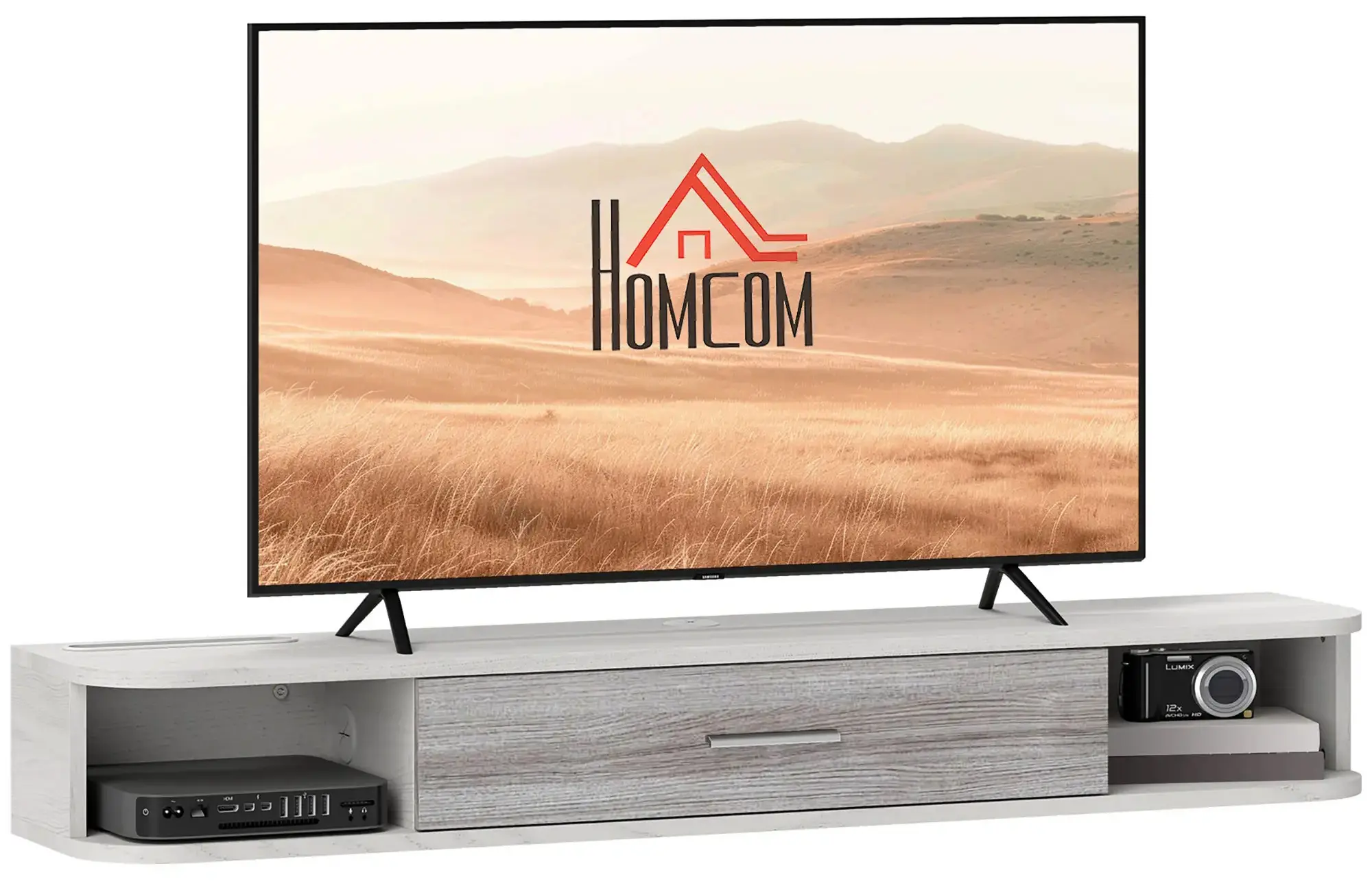 Тумба РТВ Homcom 839-976V00GY (Grey) - 2