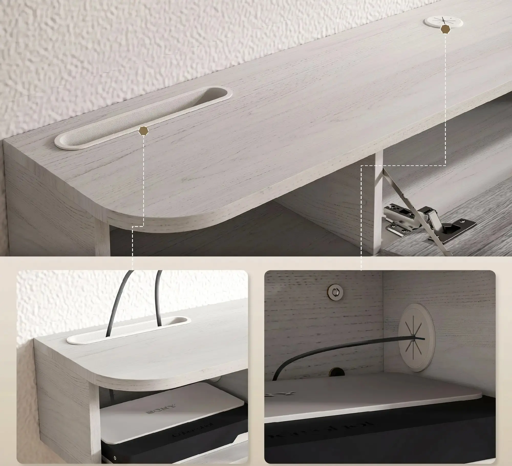 Тумба РТВ Homcom 839-976V00GY (Grey) - 6