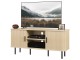 Тумба РТВ Homcom 83B-039V80AK 120x40x55 cm (Natural Oak/Black)