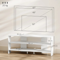 Тумба РТВ Homcom 83B-420V80WT (White) Thumb